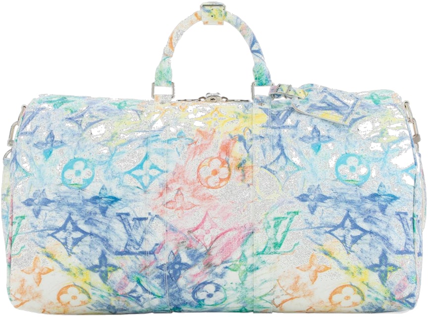 Louis Vuitton Keepall Bandouliere 50 Pastel Multicolor in Canvas with  Silver-tone - US