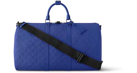 Louis Vuitton Keepall Bandouliere 50 Racing Blue
