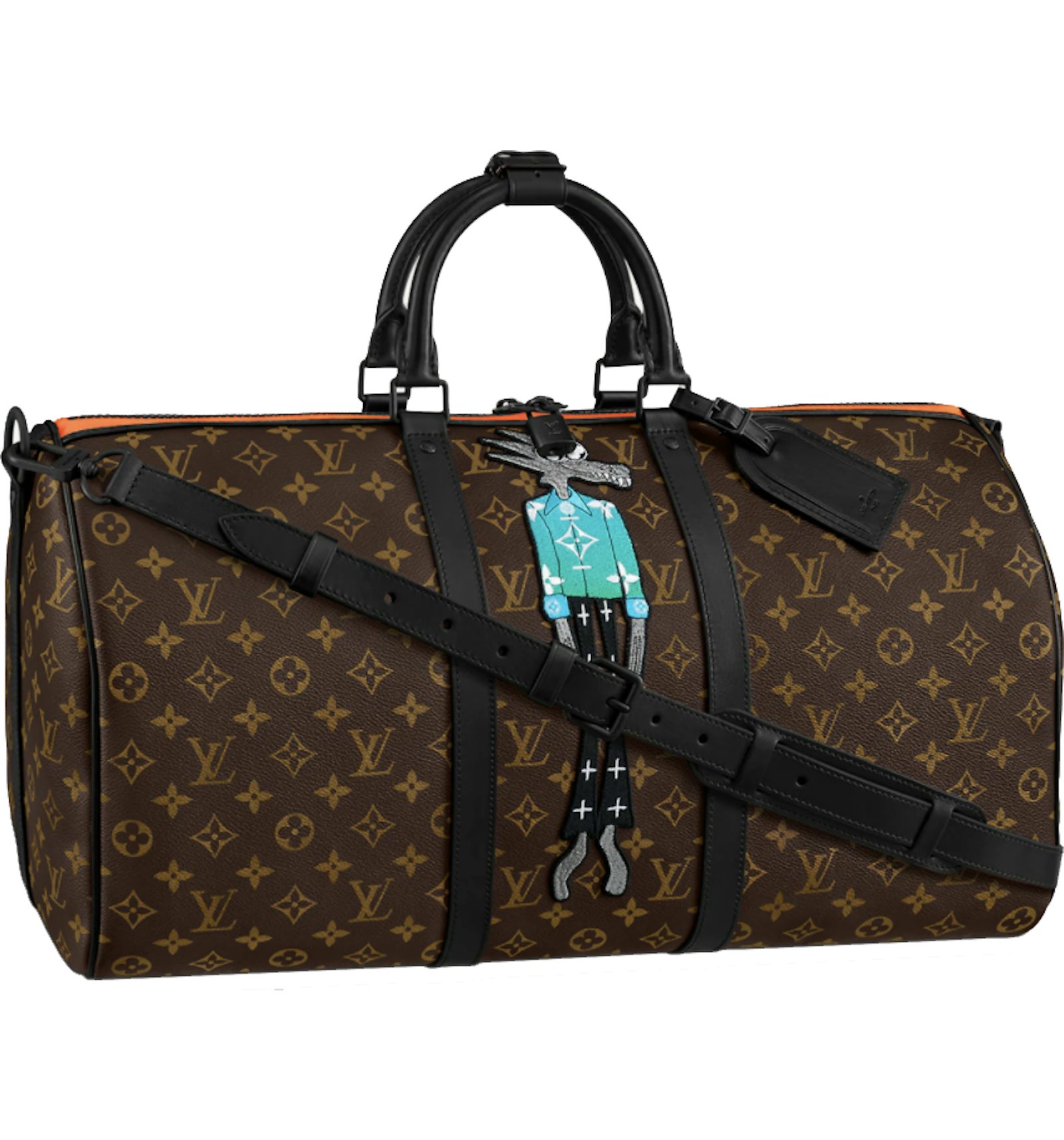 Louis Vuitton Keepall Bandouliere 50 in Coated Canvas with Black