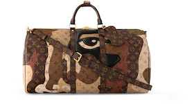 Louis Vuitton Keepall Bandouliere 55 Brown