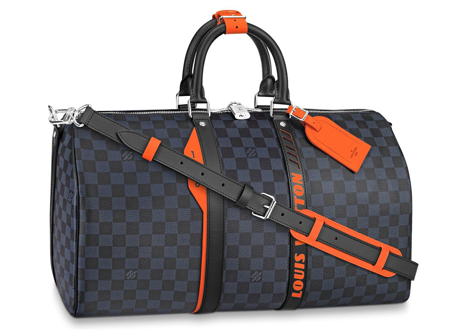 Louis Vuitton Monogram Satellite Bandouliere Keepall 50 Duffel Bag SH   LuxeDH