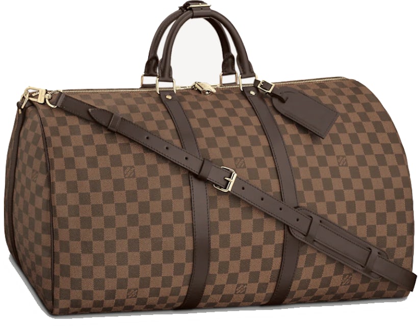 Louis Vuitton keepall 55 damier ebene Dark brown Leather ref
