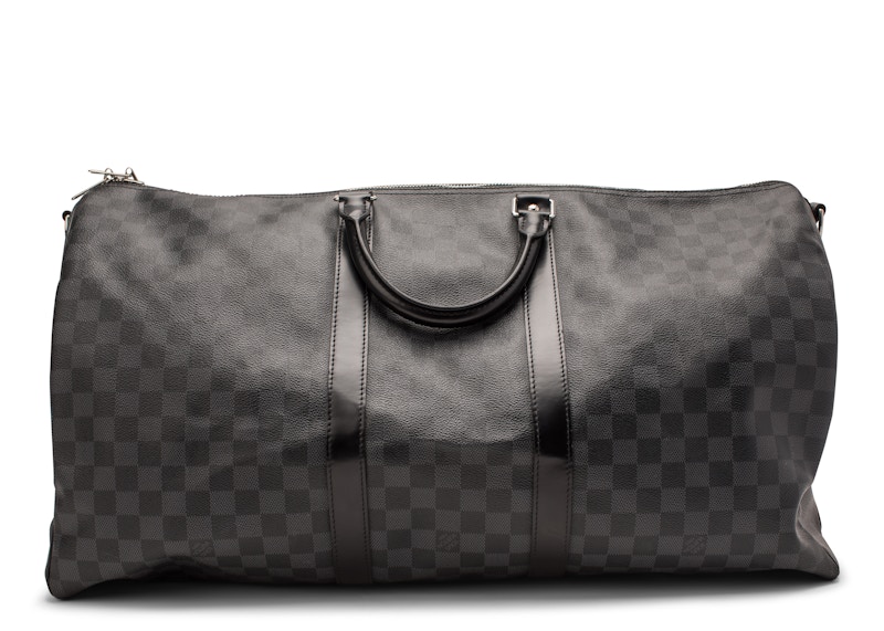 Louis Vuitton Keepall Bandouliere Damier Graphite 55 Black Gray US