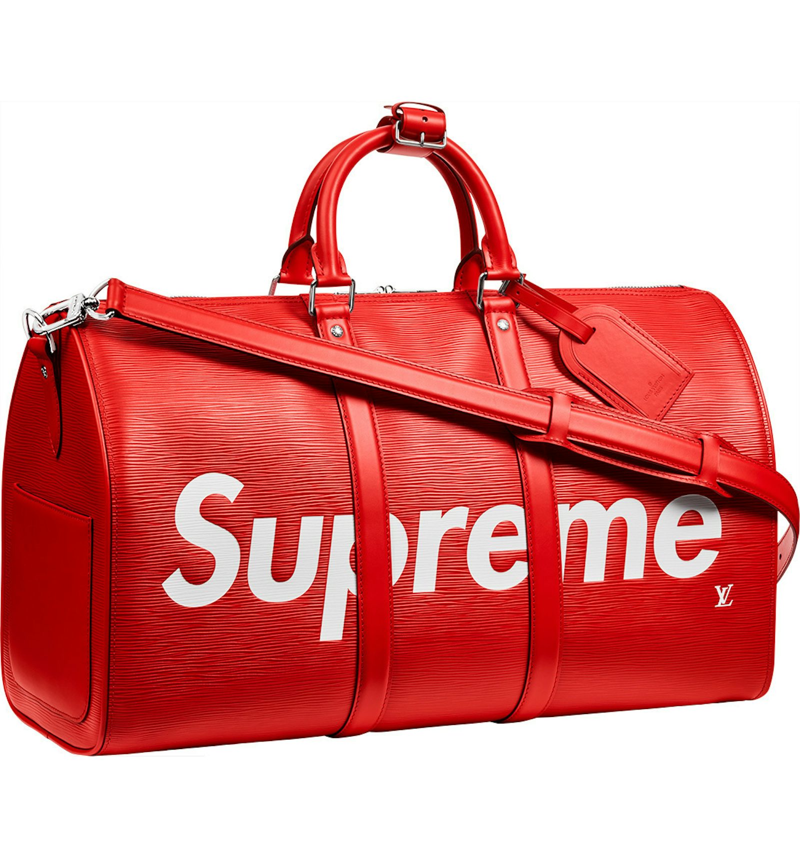 Auth Spa - Dịch Vụ Spa Túi Xách, Giày Dép Authentic Tại HCM. Louis Vuitton x Supreme Keepall Bandouliere Epi 45 Red - US