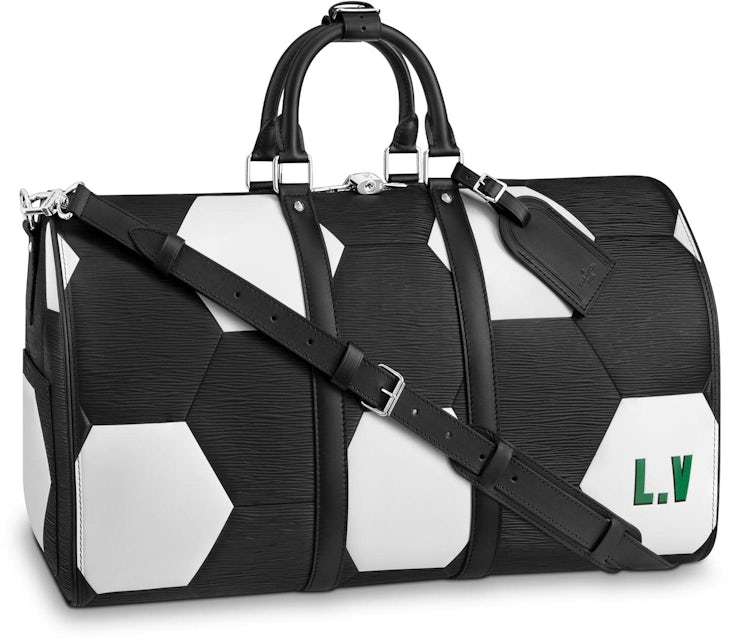 Louis Vuitton x FIFA World Cup Keepall Bandouliere Hexagonal 50 Bleu in Epi  Leather with Silver-Tone - US