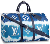 Louis Vuitton Keepall Bandouliere LV Escale 50 Bleu