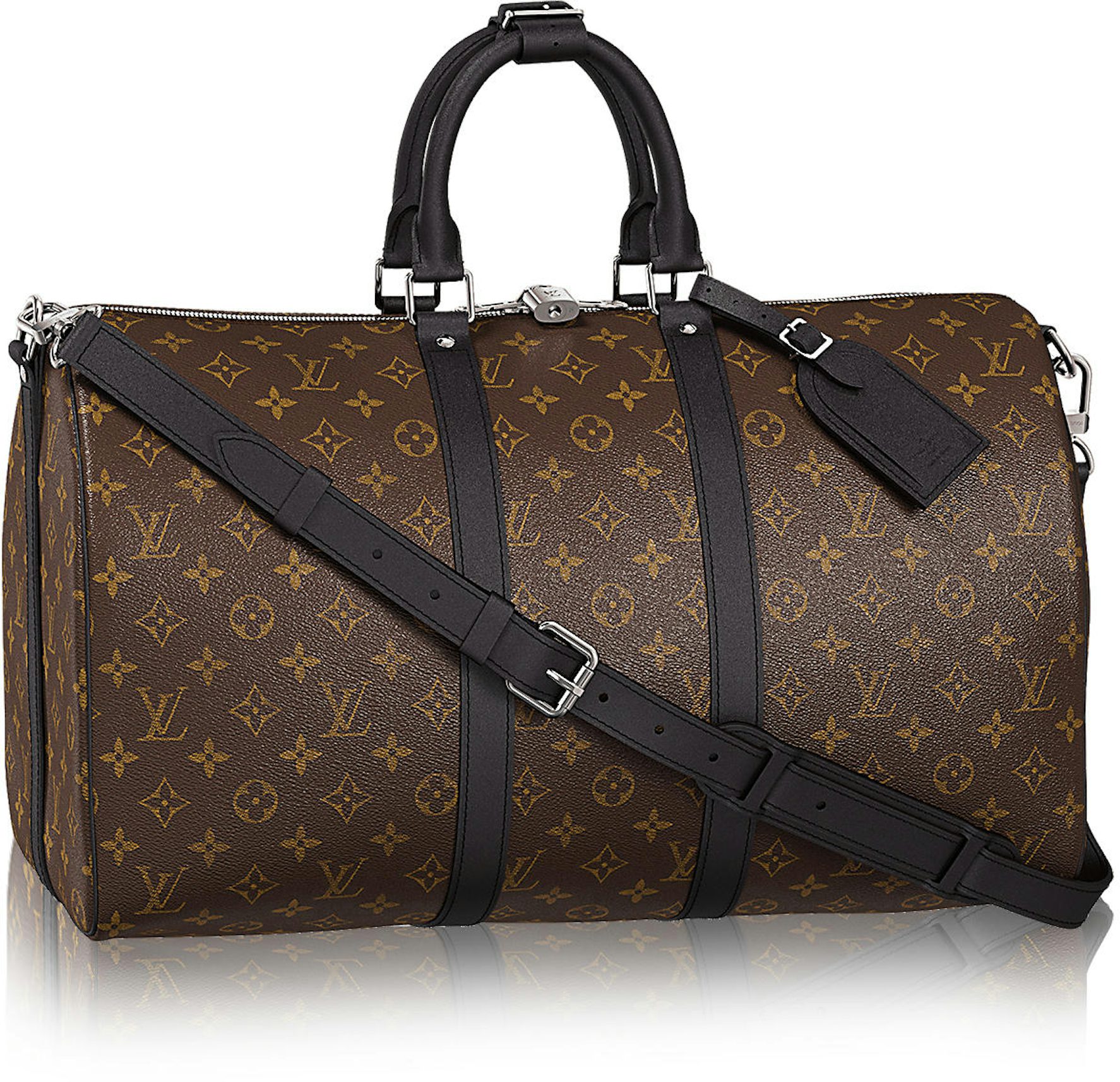 Only 878.00 usd for LOUIS VUITTON Monogram Macassar Keepall Bandoulière 45  Online at the Shop