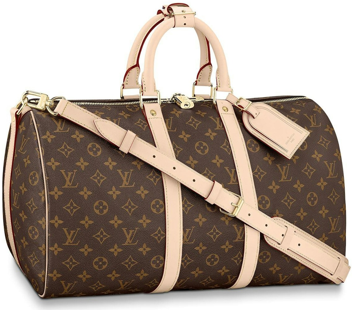 fordrejer Ged Bore Louis Vuitton Keepall Bandouliere Monogram 45 Brown