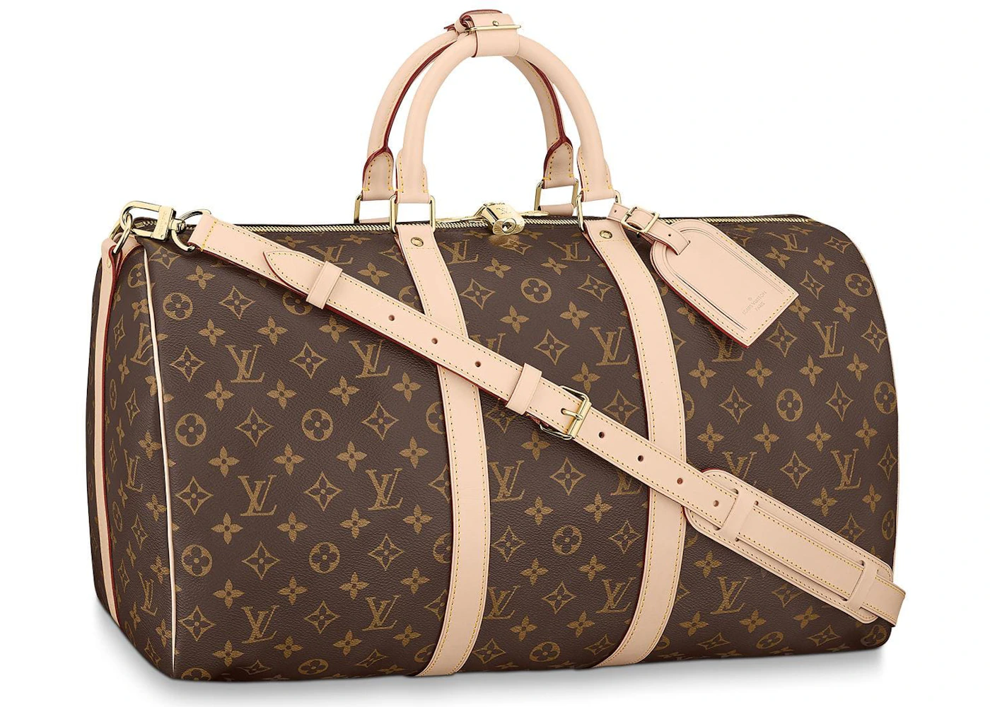Louis Vuitton Keepall Bandouliere Monogram 50 Brown US