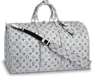 Louis Vuitton Keepall Bandouliere Monogram 50 Prism in PVC with