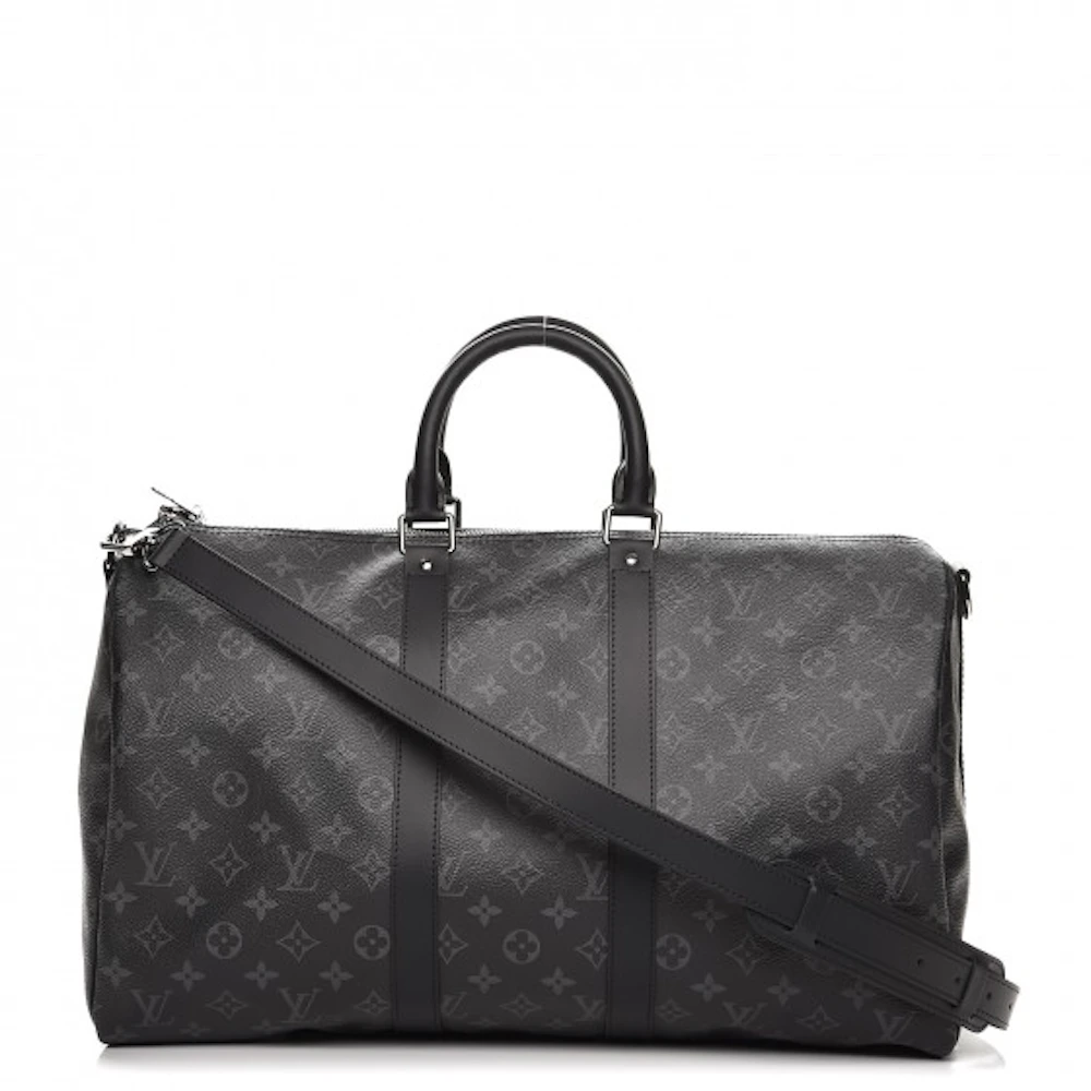 Louis Vuitton ECLIPSE Keepall Bandouliere (Review + Unboxing + Try On) 45  Monogram - Virgil Abloh 