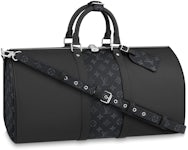 Louis Vuitton Keepall Bandouliere Monogram Eclipse 55 Black/Grey - US