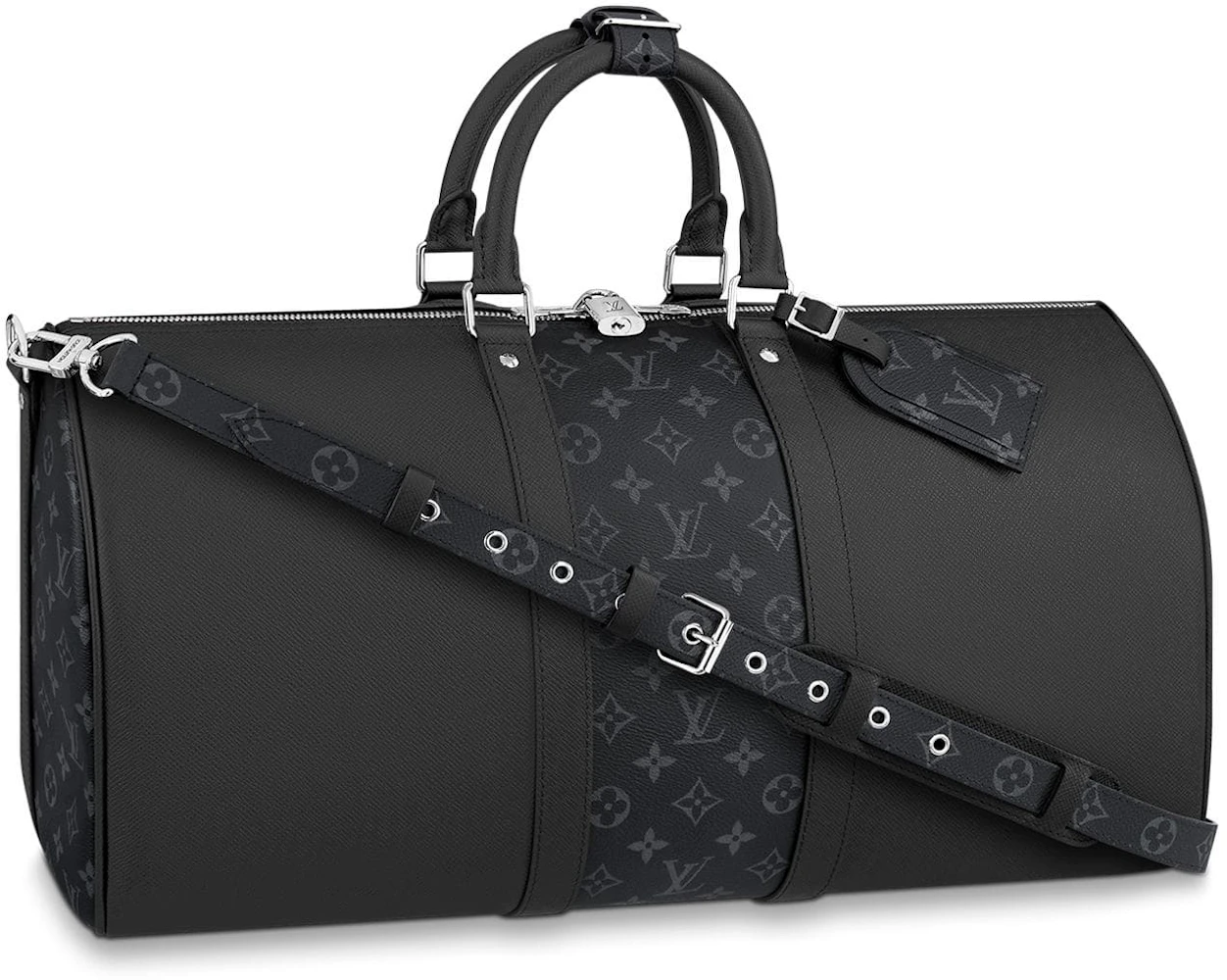 Louis Vuitton Black Monogram Coated Canvas Eclipse Vivienne Keepall  Bandouliere 50 Black Hardware Available For Immediate Sale At Sotheby's