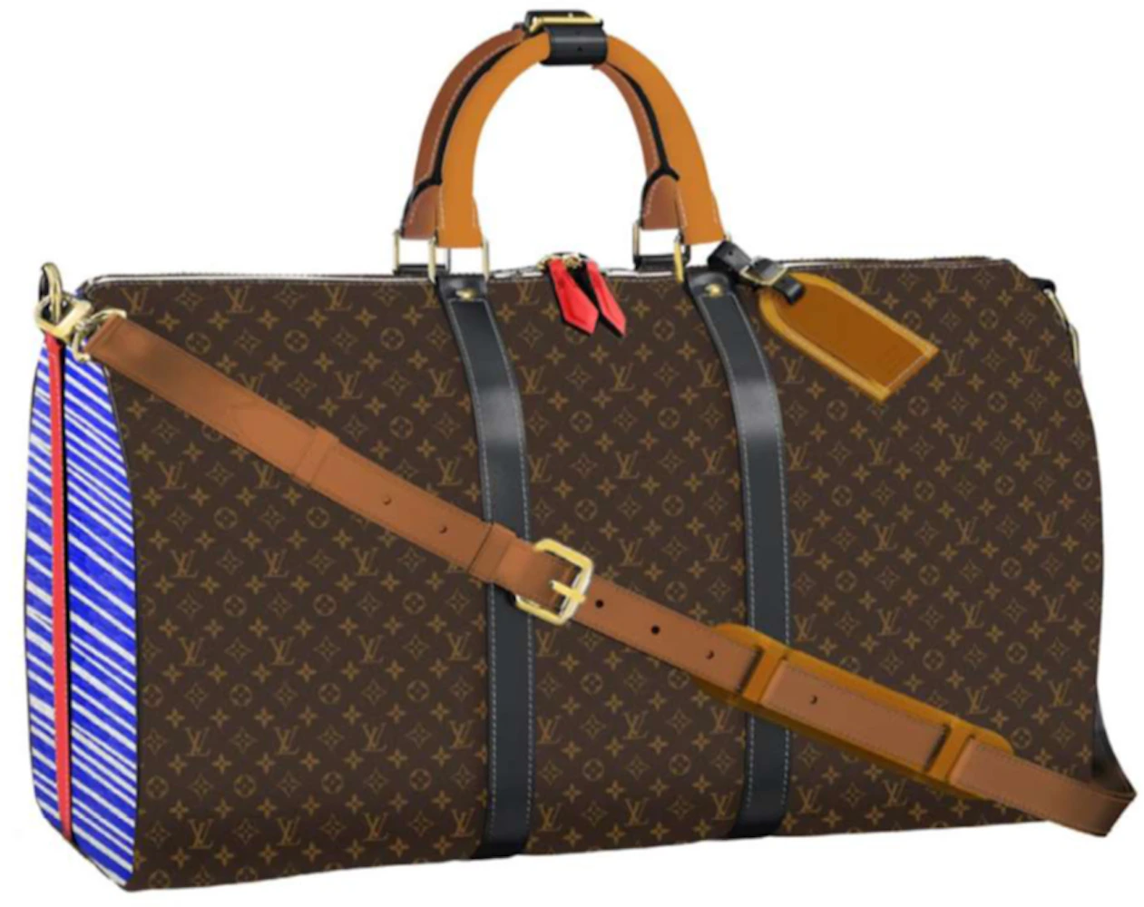 Louis Vuitton Keepall Bandouliere 50 Multicolor in Coated Canvas
