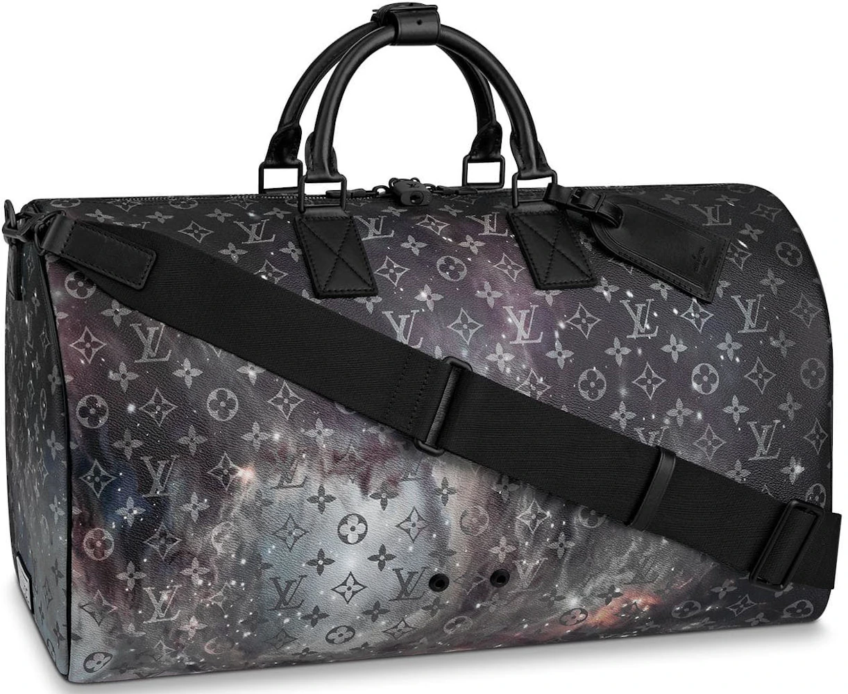 Louis Vuitton Keepall Bandouliere Monogram Galaxy 50 Black Multicolor ...