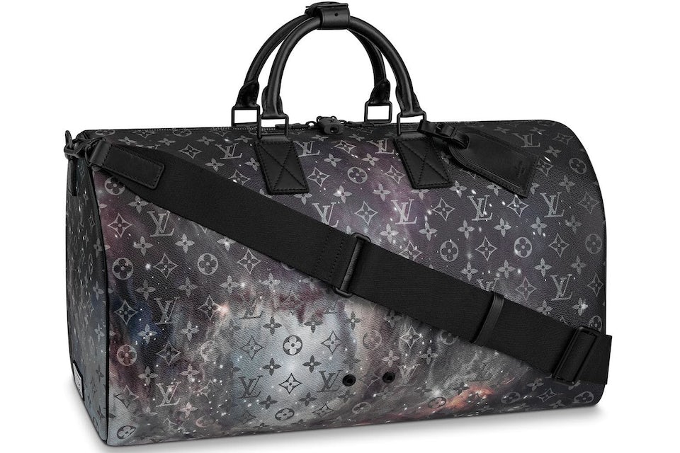 Louis Vuitton Keepall Bandouliere Monogram Galaxy 50 Black Multicolor in  Coated Canvas with Black-tone - US