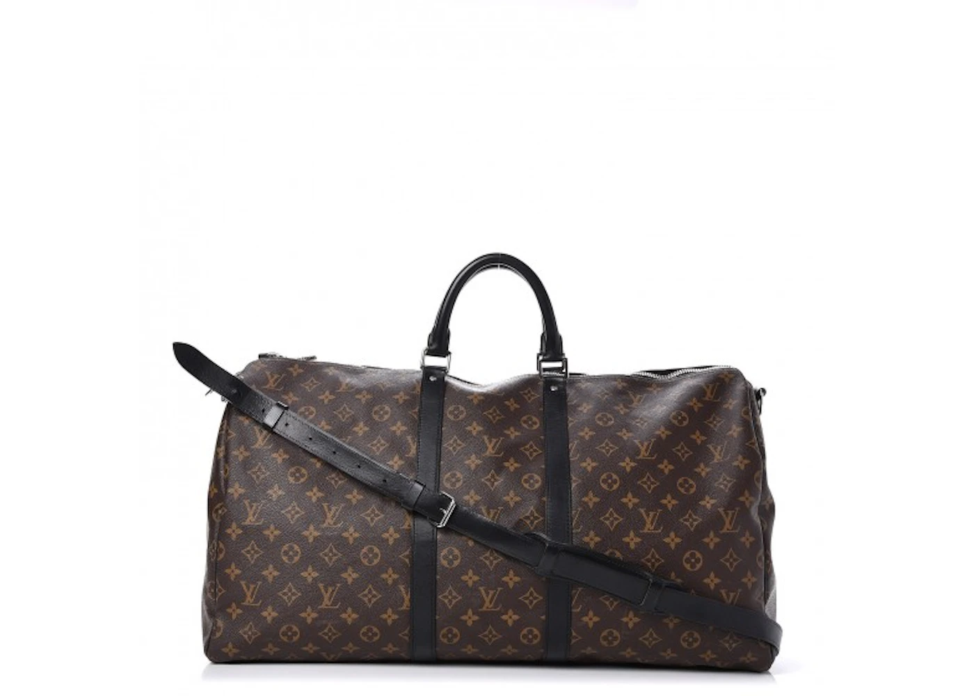 Louis Vuitton Monogram Macassar Keepall Bandouliere 55 Luggage at 1stDibs