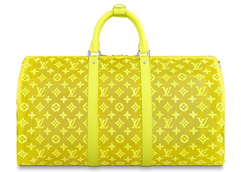 louis vuitton keepall led monogram 50 black