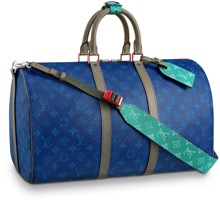 Louis Vuitton Keepall Bandouliere Monogram Outdoor 45 Pacific Blue in ...