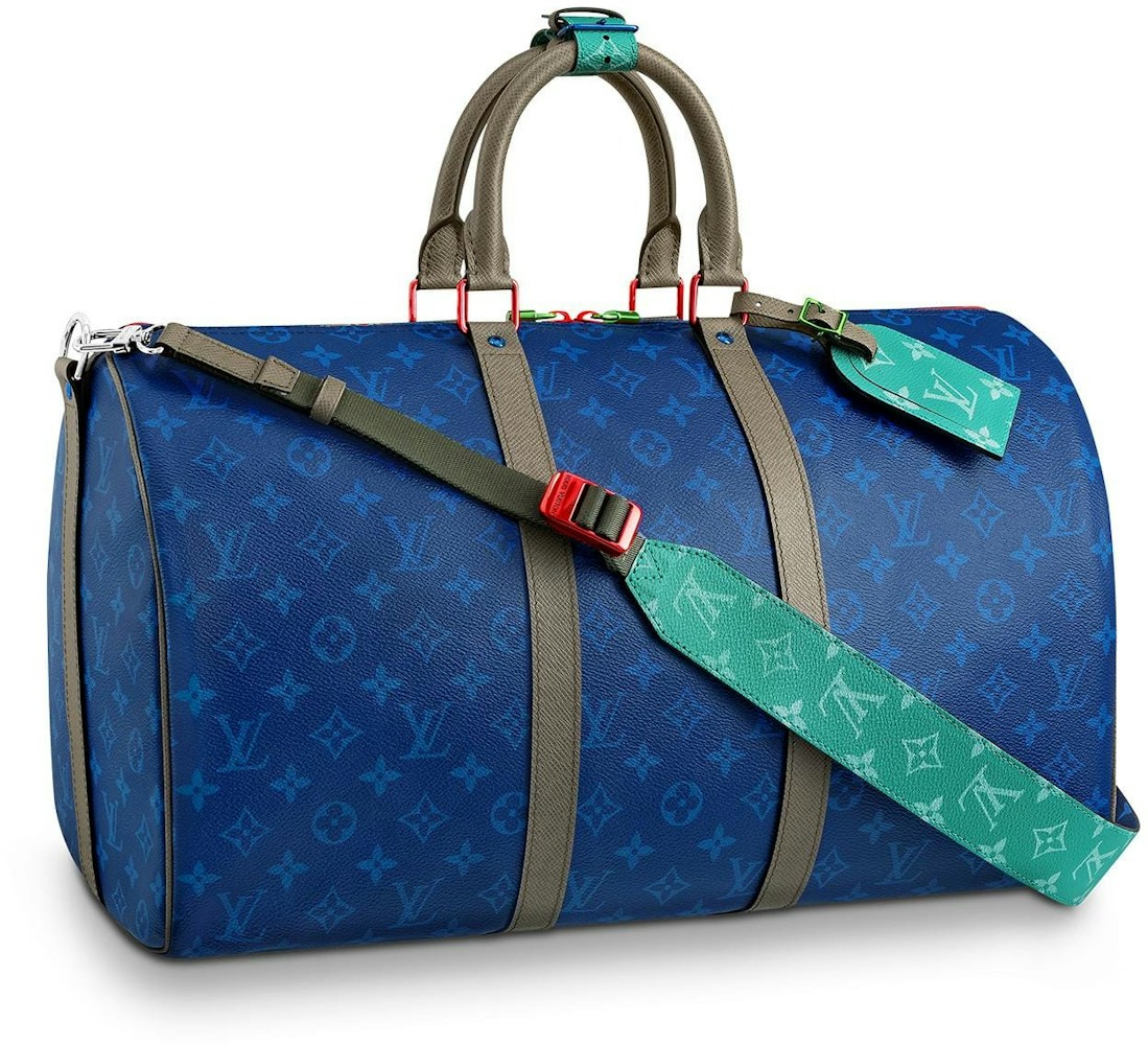 Louis Vuitton Bandouliere Monogram Outdoor 45 Pacific Blue Coated with