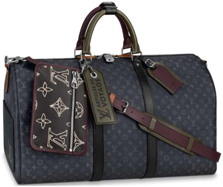 Louis Vuitton Keepall Bandouliere Monogram Patchwork 50 Multicolor in ...
