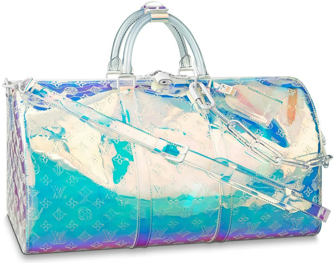 Louis Vuitton Keepall Bandouliere 50 Prism in PVC Clear