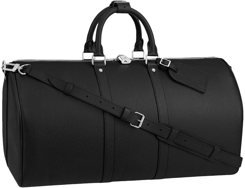 Louis Vuitton Keepall Bandouliere Taiga Leather 50 Black