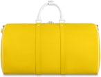 Louis Vuitton, Bags, Louis Vuitton Keepall Bandouliere 5 Acetate Chain  Yellow Leather Virgil Abloh