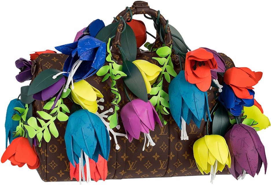 Louis Vuitton Keepall Bouquet Bandouliere 50 Brown/Multicolor in