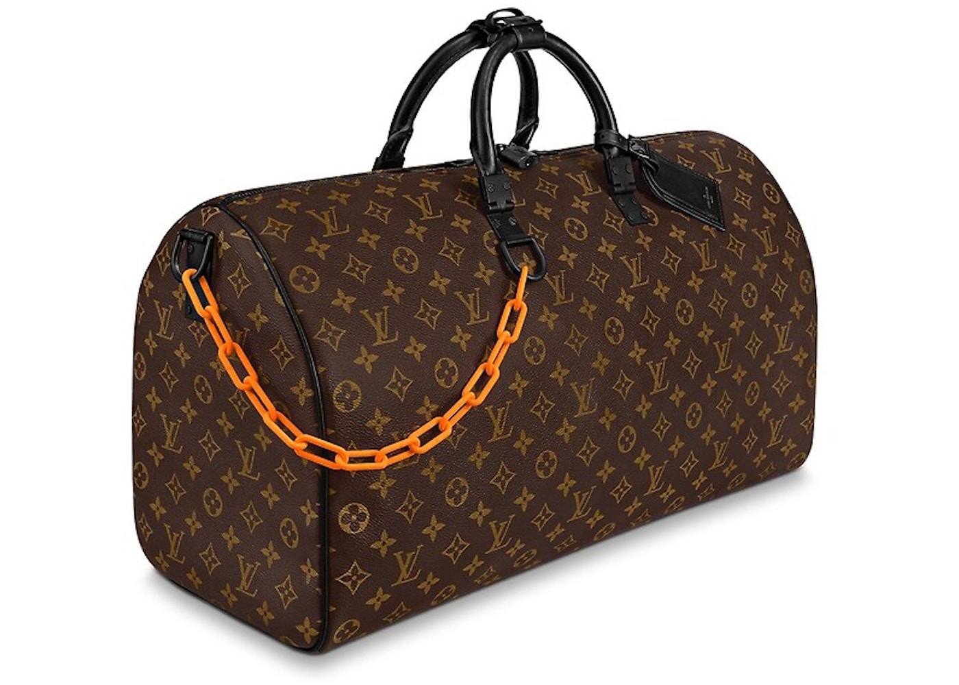 Louis Vuitton Keepall Bandouliere Black-tone 50 Brown in Coated Canvas ...