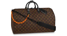 Louis Vuitton Keepall Bandouliere Black-tone 50 Brown