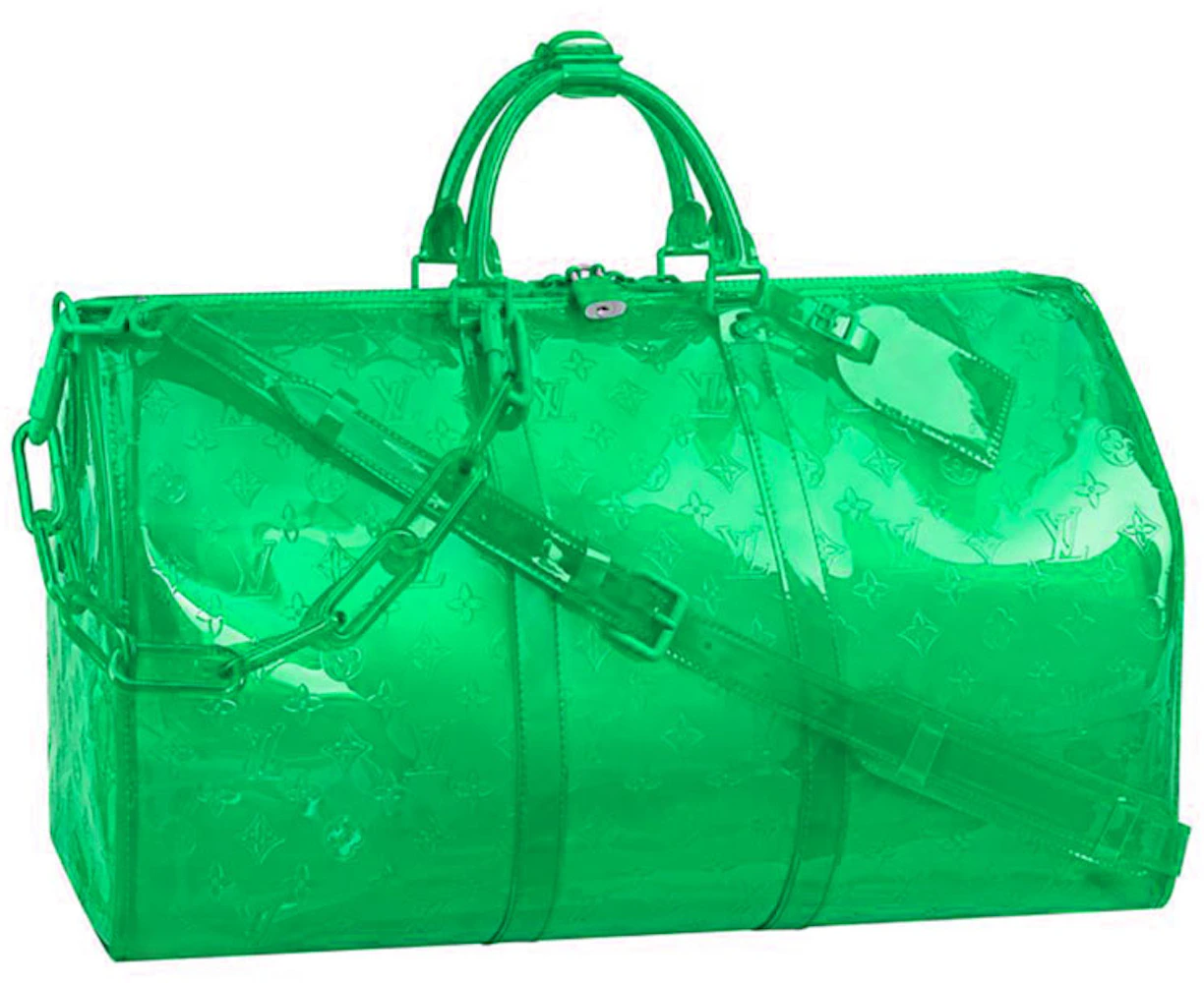 LOUIS VUITTON Monogram Playground Keepall Bandouliere 50 Lime 1191503