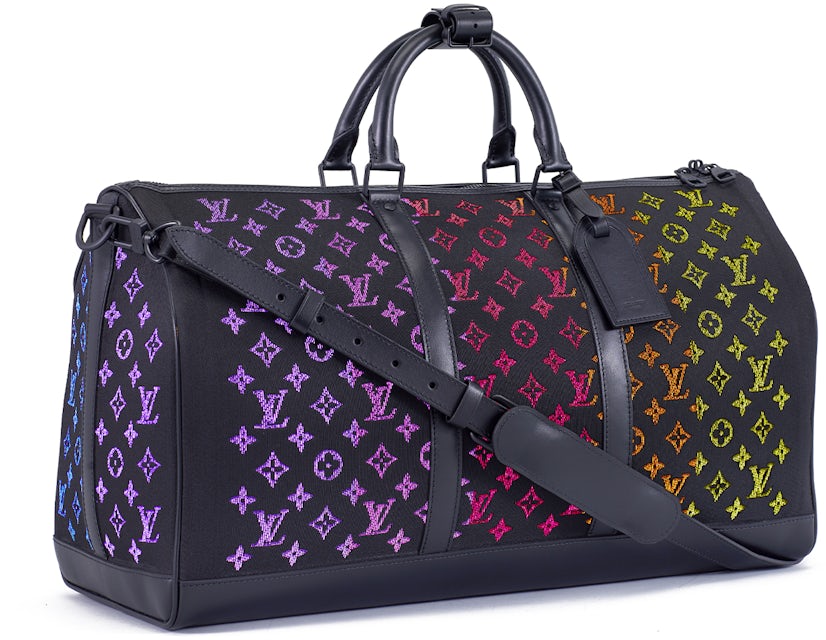 Louis Vuitton Keepall LED Monogram 50 Black