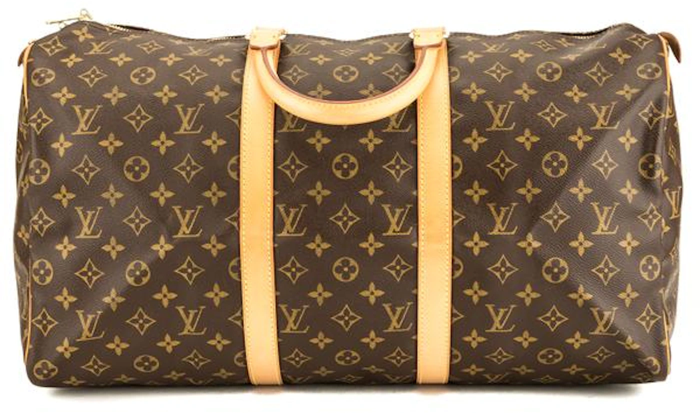 Louis Vuitton Keepall Monogram (Without Accessories) 50 Brown in