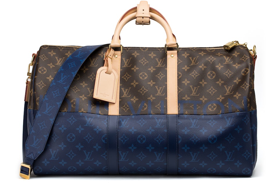 Louis Vuitton Keepall Bandouliere Monogram Outdoor 45 Pacific Blue
