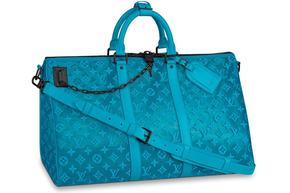 Louis Vuitton 2020 Monogram Mesh Keepall Triangle Bandoulière 50 - Blue  Weekenders, Bags - LOU639765