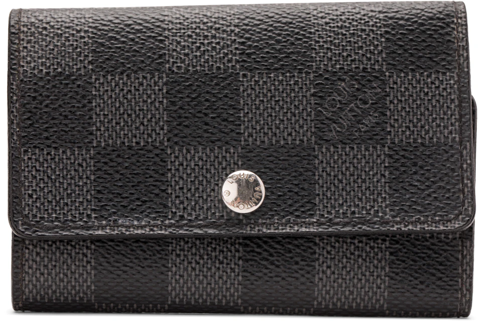 Louis Vuitton Key Holder Multicles 6 Damier Graphite Black