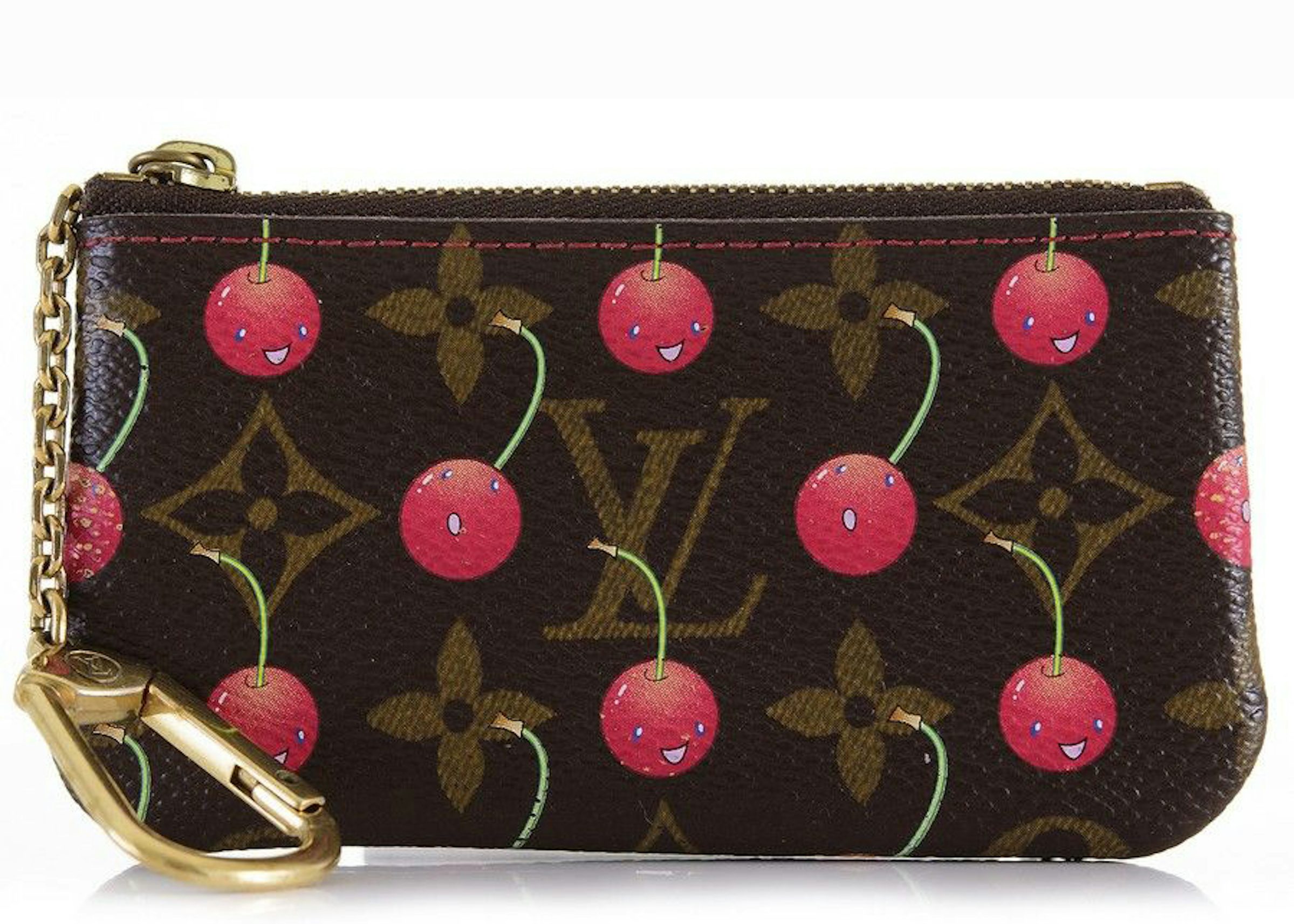 Louis Vuitton Takashi Murakami Key Pouch in Cerises Print – Luxmary Handbags
