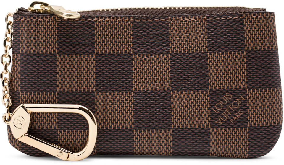 Louis Vuitton Key Damier Ebene in Coated Canvas with Gold-Tone