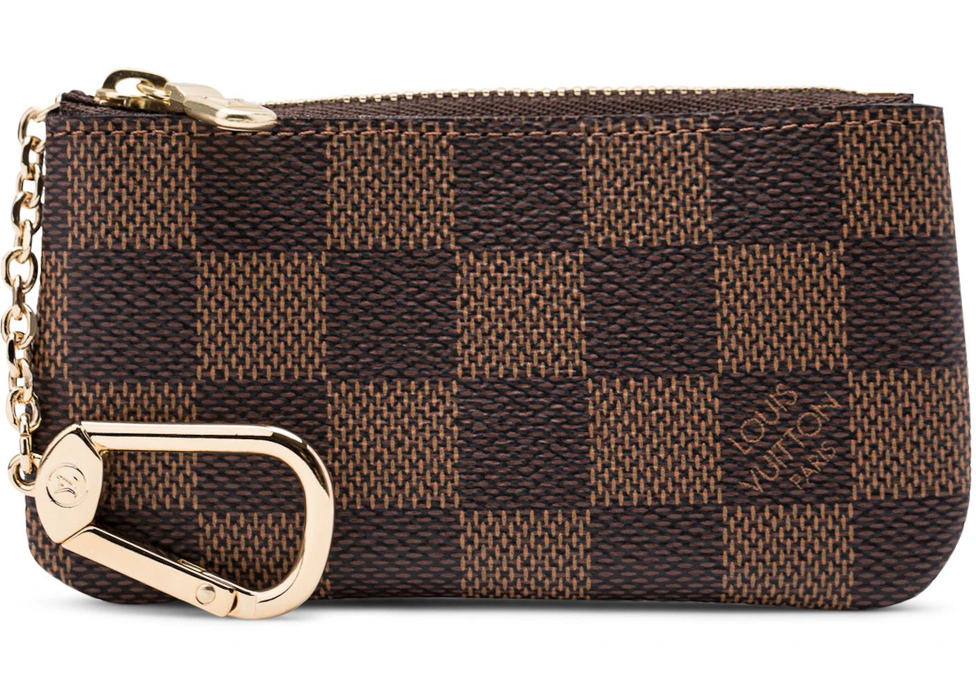Louis Vuitton Rare Centenaire Damier Ebene Pochette Cles Key Pouch Keychain  688LV621 Leather ref.322553 - Joli Closet