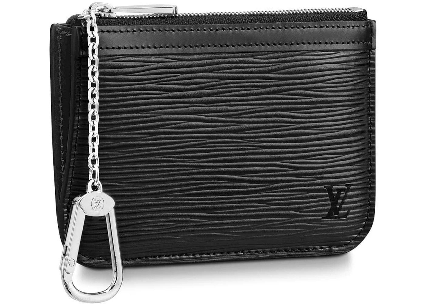 Louis Vuitton Key Pouch Epi Black in Epi Cowhide Leather with