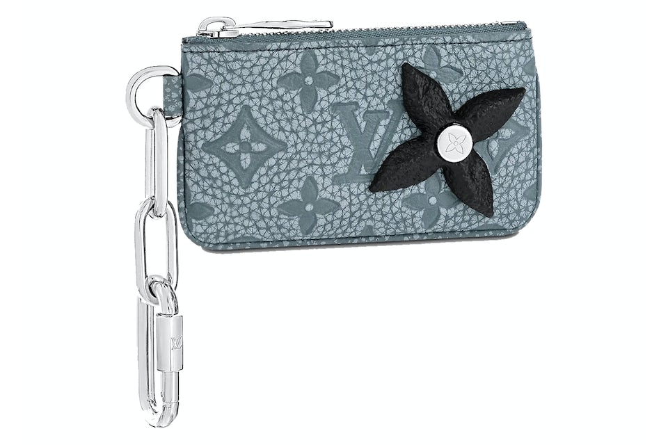 Louis Vuitton Key Pouch Granite in Cowhide Leather with Silver-tone - US