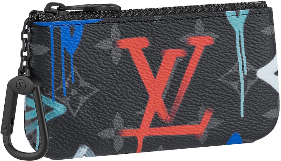 Louis Vuitton Key Pouch LV Graffiti Multicolor in Coated Canvas/Cowhide  Leather with Black-tone - US