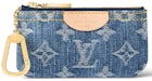 Louis Vuitton Key Pouch Monogram Denim Blue