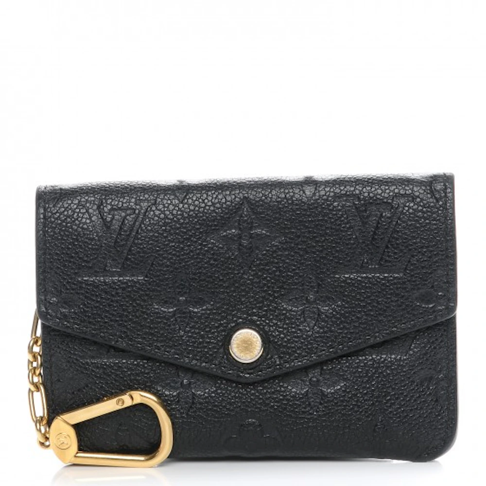 Louis Vuitton Key Pouch Monogram Empreinte Noir Black in Leather