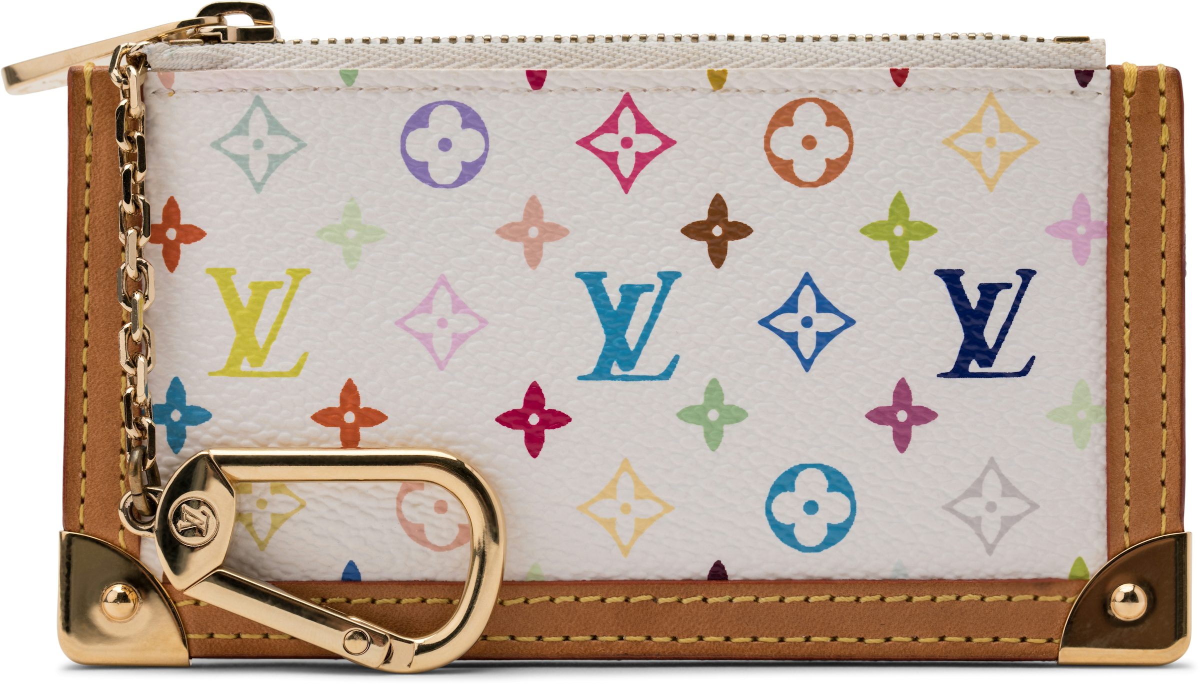 Louis Vuitton Key Pouch Vivienne Holiday Monogram Canvas/Pink