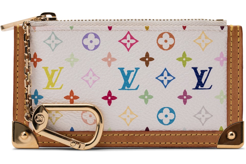 Louis Vuitton Key Pouch Monogram Multicolor White/Multicolor in Canvas with  Brass - GB