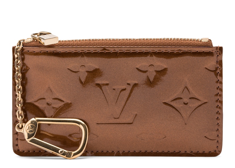 Louis Vuitton Key Pouch Monogram Vernis Bronze in Patent Leather