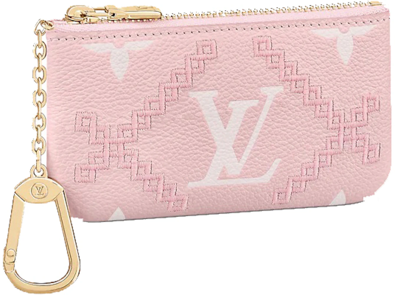 Louis Vuitton Key Pouch Pink in Cowhide Leather with Gold-tone - IT