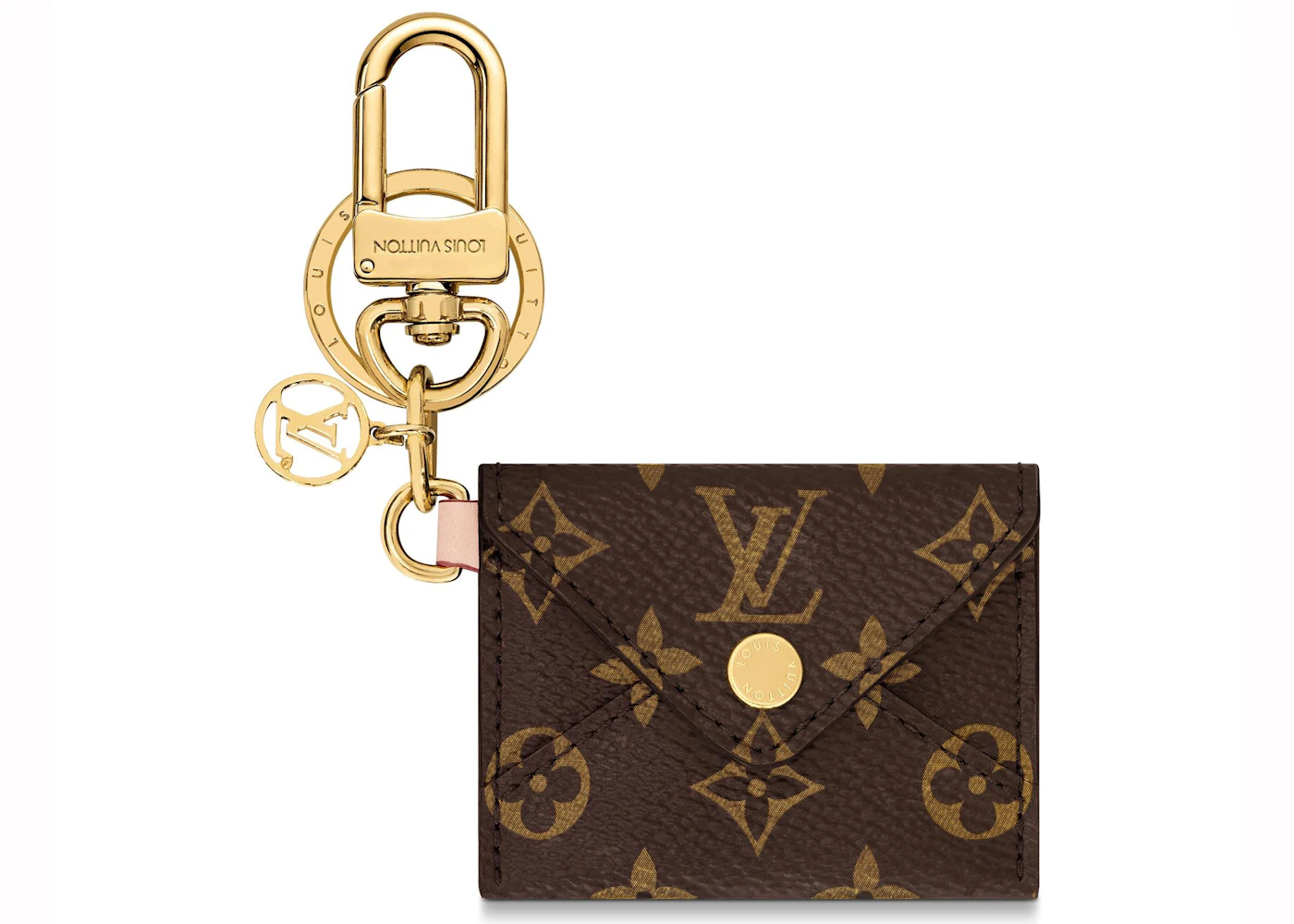 Louis Vuitton Brown and Gold Puzzle Key Ring and Bag Charm - Yoogi's Closet